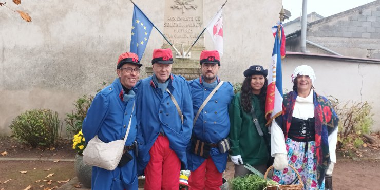 Alya, jeune porte-drapeau de 13 ans, honorée lors de la commémoration du 11 novembre à Solgne